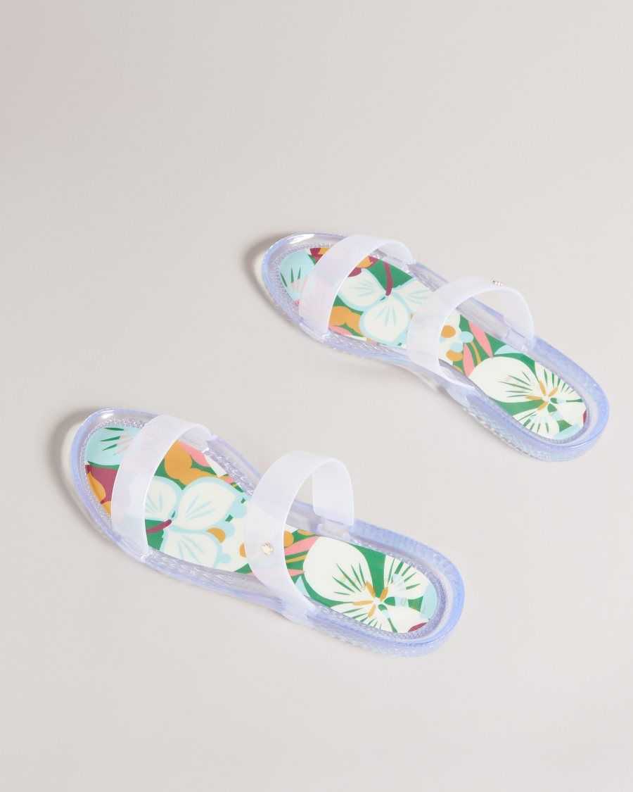 Ted Baker Juleeyy Sunburst Two Strap Jelly Flip Flop Emerald | 9208365-QL