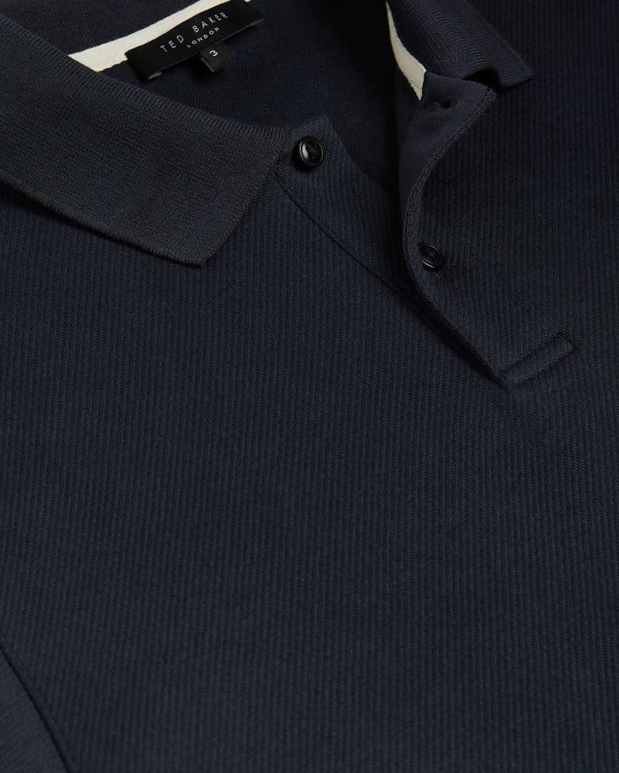 Ted Baker Kelty SS heavy twill Polo Shirt Navy-Blue | 9610427-BF