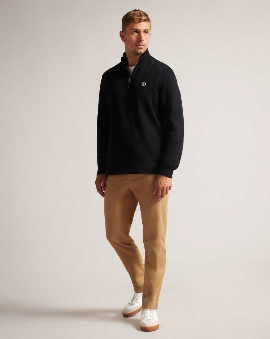 Ted Baker Kilbrn High Neck Sweatshirt Black | 5098127-ME