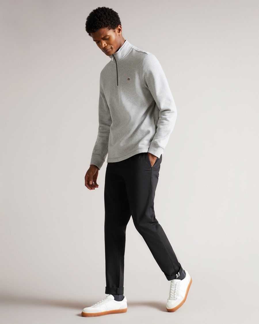 Ted Baker Kilbrn High Neck Sweatshirt Light Grey | 1782906-KZ