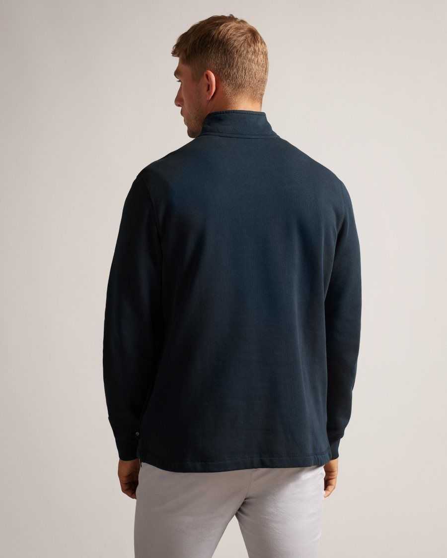 Ted Baker Kilbrn High Neck Sweatshirt Navy | 3905761-SN