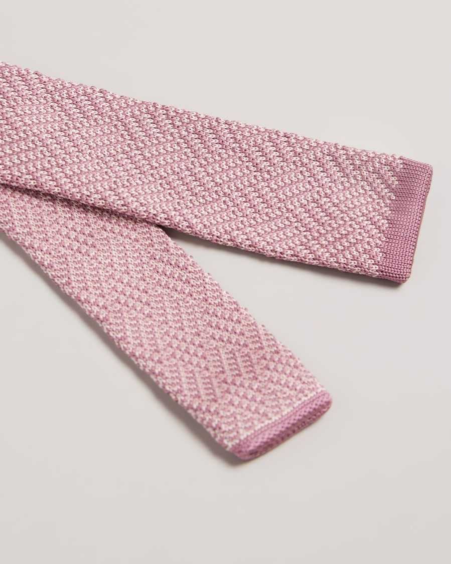 Ted Baker Knitex Knitted Tie Dusky Pink | 9021753-QV