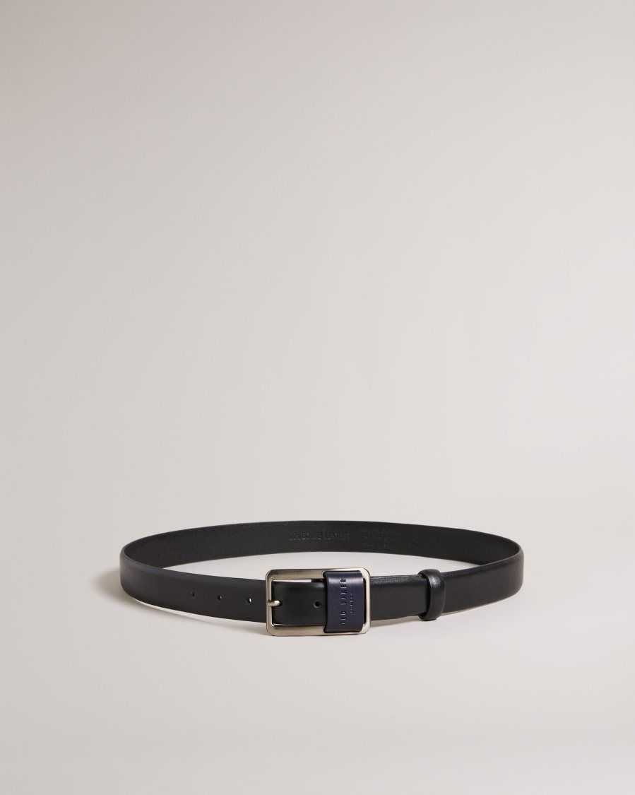 Ted Baker Koen Centre Bar Buckle Belt Black | 2358064-JC