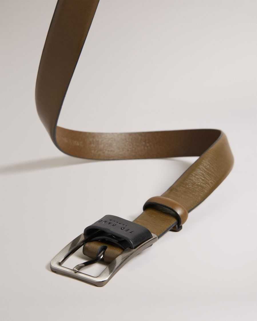 Ted Baker Koen Centre Bar Buckle Belt Brown | 4563817-JO