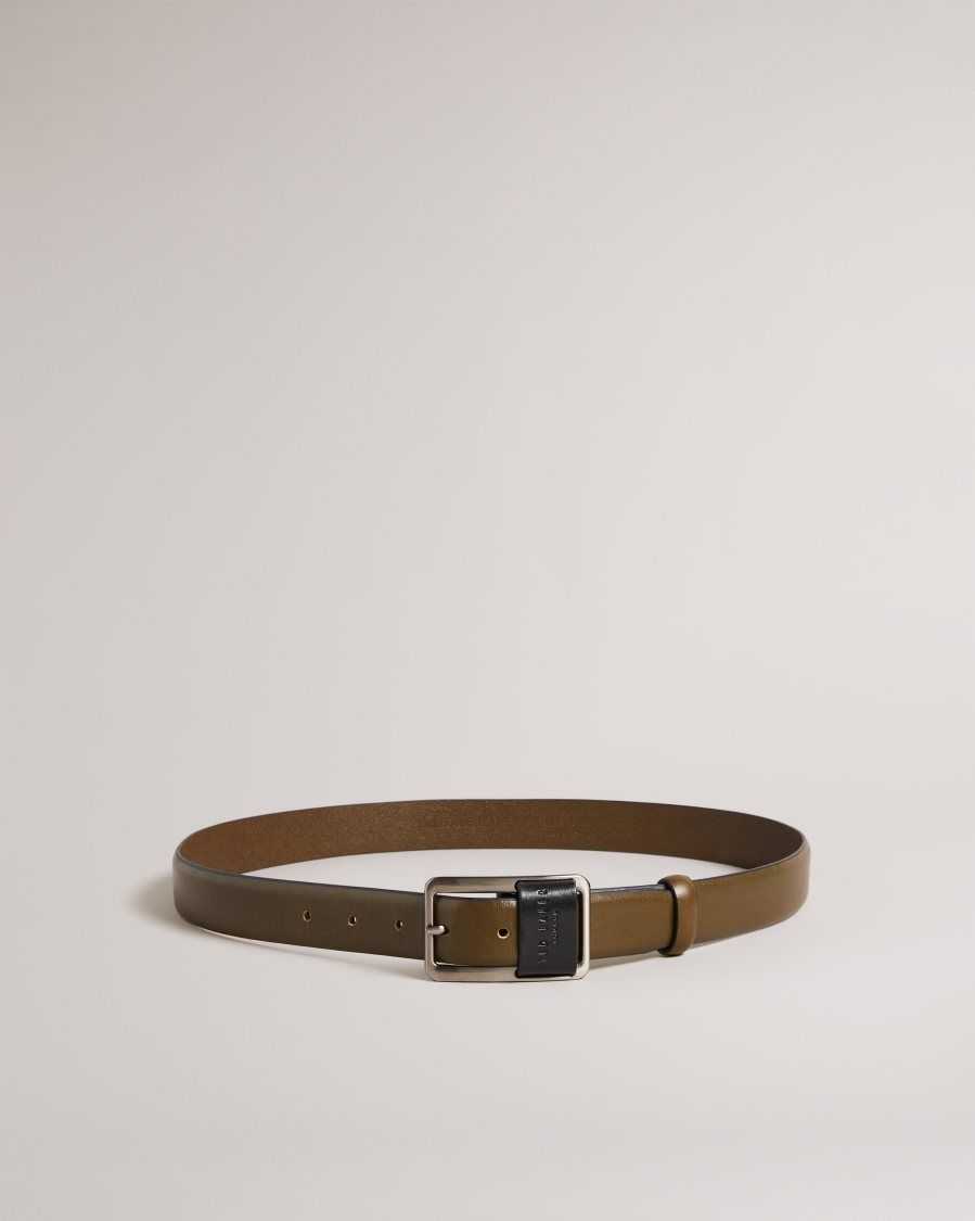 Ted Baker Koen Centre Bar Buckle Belt Brown | 4563817-JO