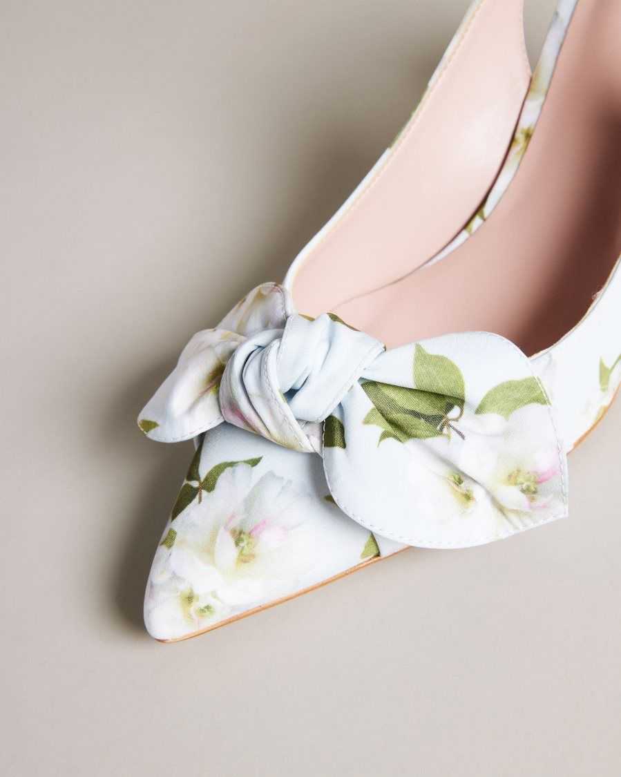 Ted Baker Krili Floral Slingback Court Heels Light Green | 2861740-EG