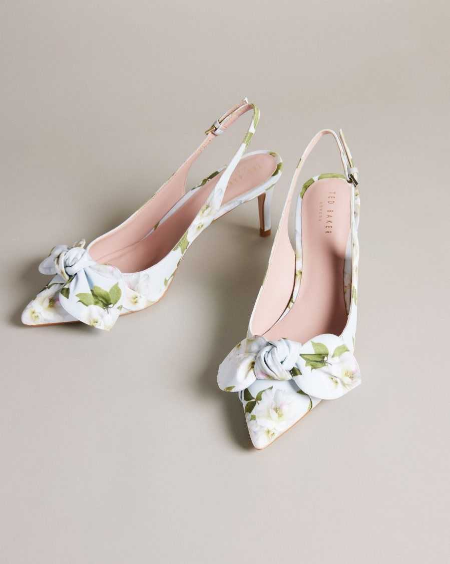 Ted Baker Krili Floral Slingback Court Heels Light Green | 2861740-EG