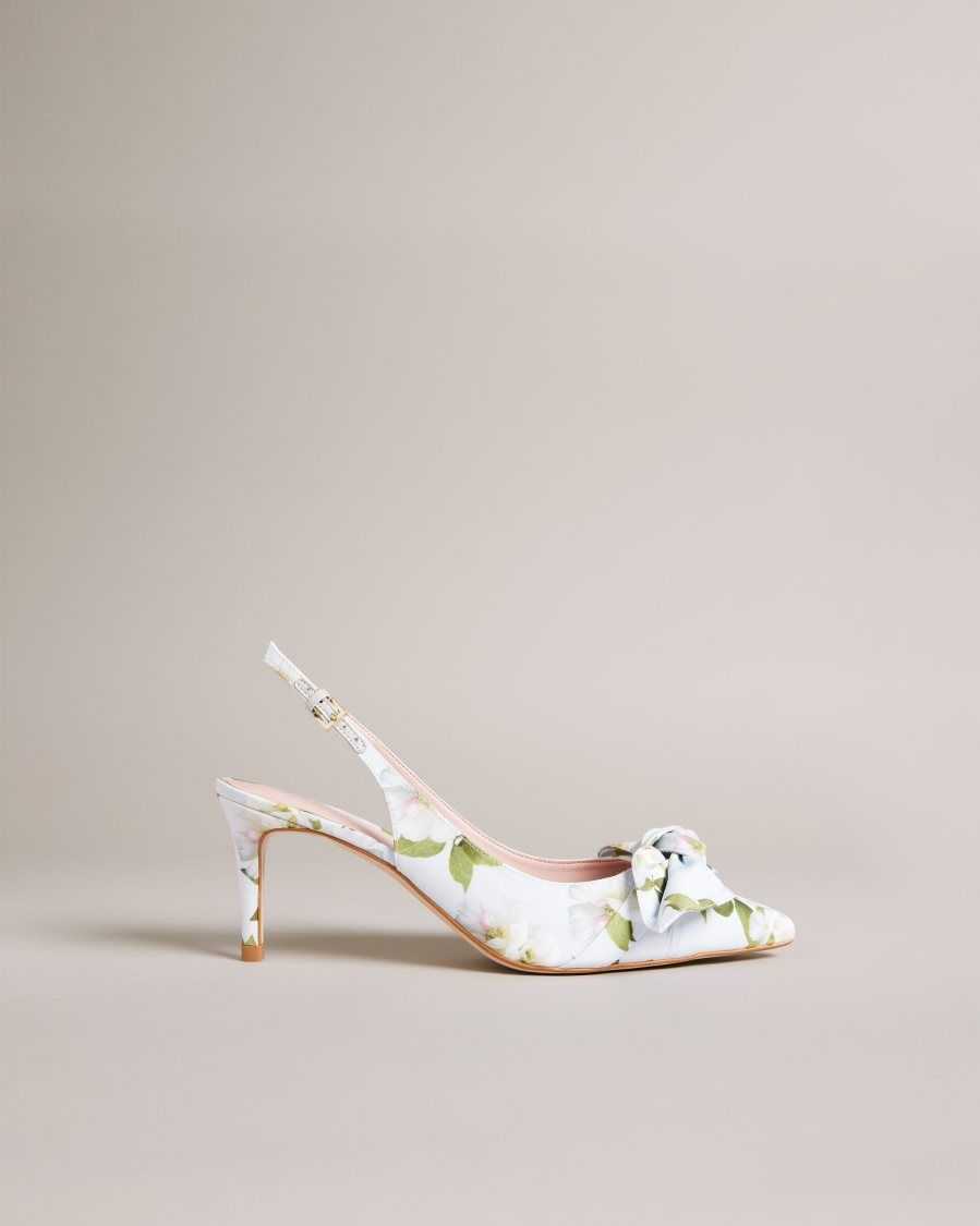 Ted Baker Krili Floral Slingback Court Heels Light Green | 2861740-EG