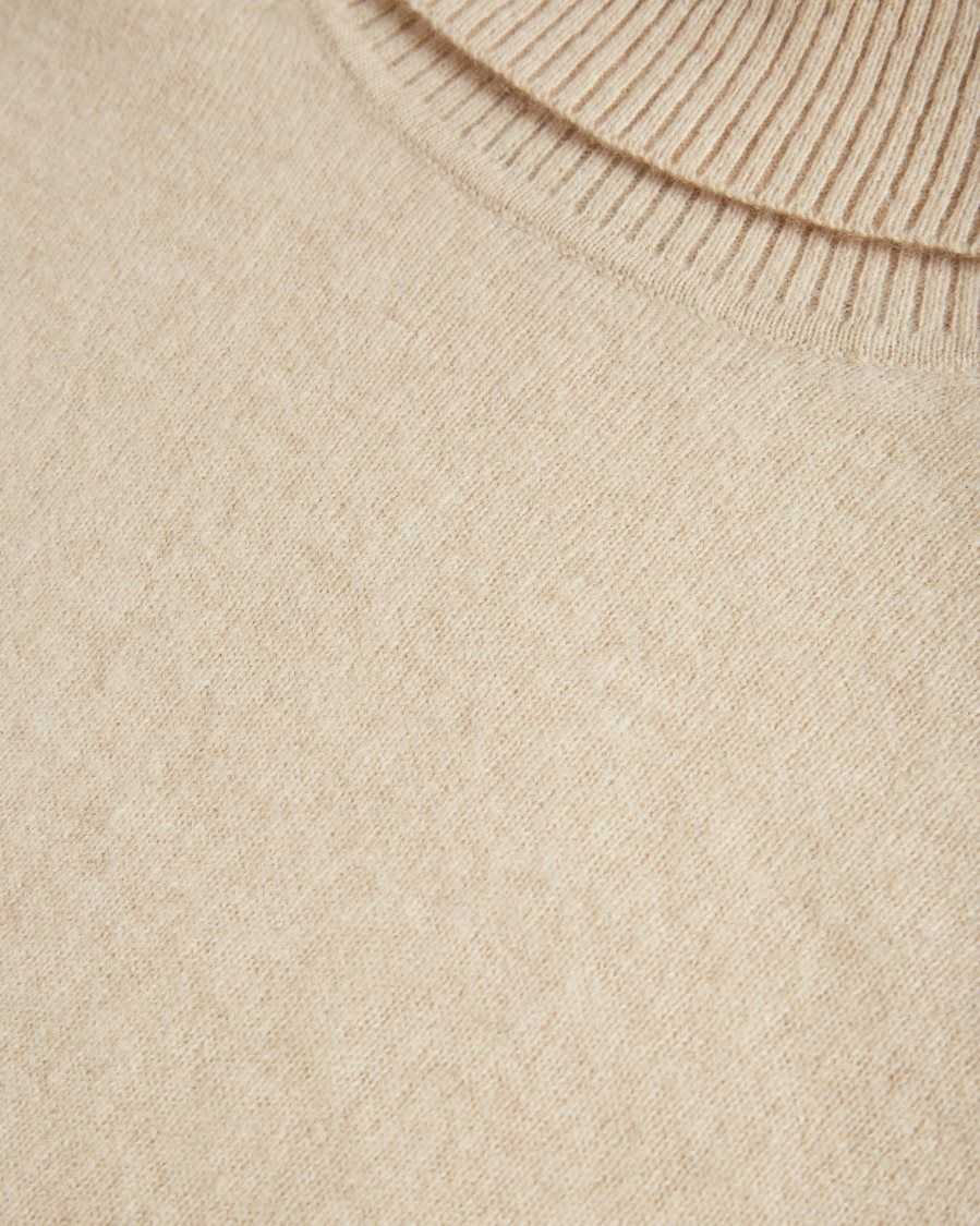 Ted Baker Kubrick Cashmere Roll Neck Jumper Beige | 2170953-EO