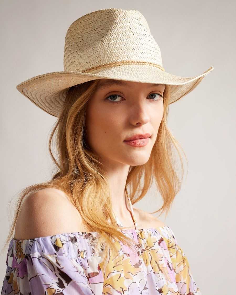 Ted Baker Kyloa Straw Cowboy Hat Natural | 1280579-UQ