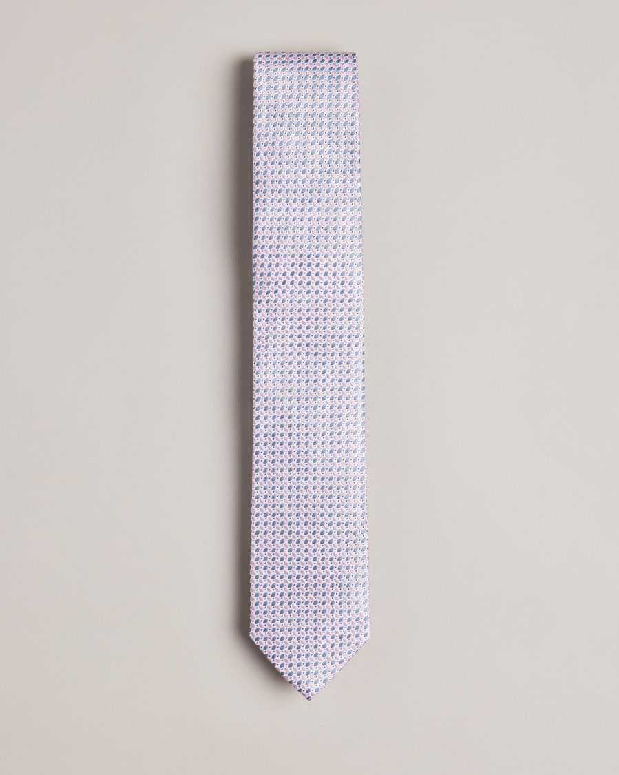 Ted Baker Laertes Silk Lattice Tie Dusky Pink | 4837902-HT