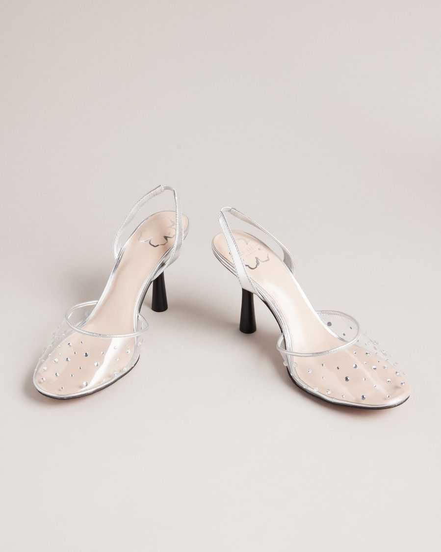 Ted Baker Larlar Slingback Diamante Heels Clear | 3017598-CI