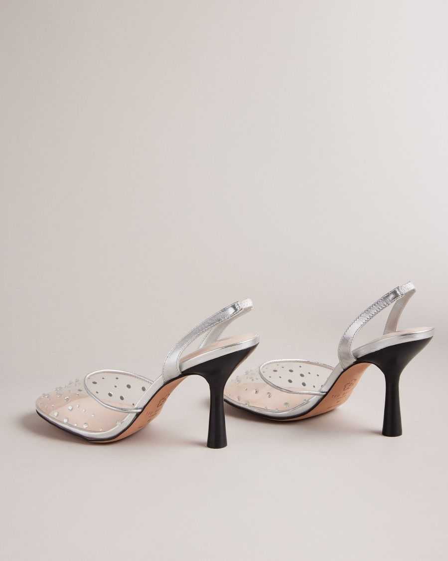 Ted Baker Larlar Slingback Diamante Heels Clear | 3017598-CI