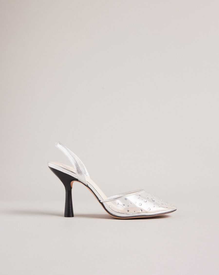 Ted Baker Larlar Slingback Diamante Heels Clear | 8346109-BE