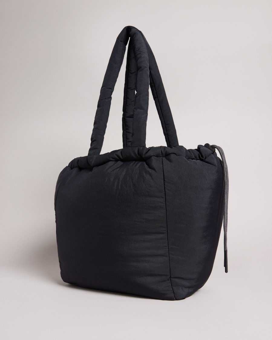 Ted Baker Lashana Gathered Tote Bag Black | 8974612-KO