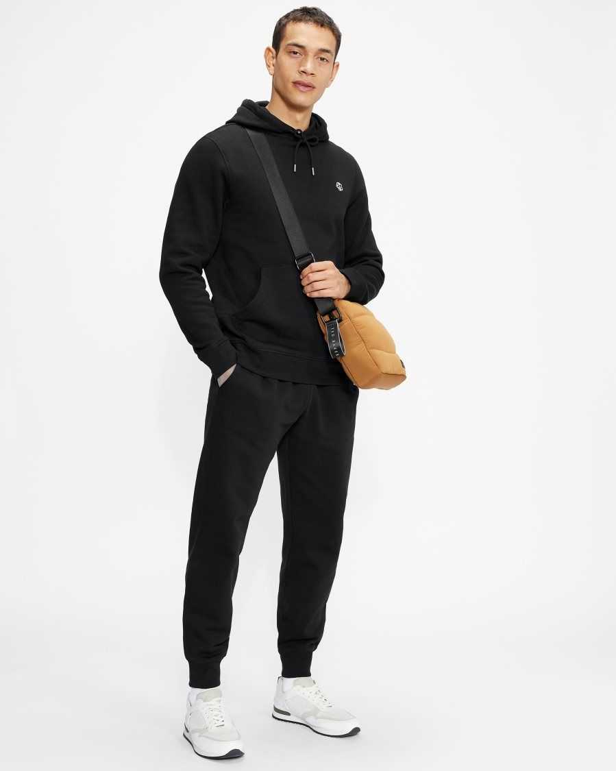 Ted Baker Latima Jersey Joggers Black | 7098562-JL