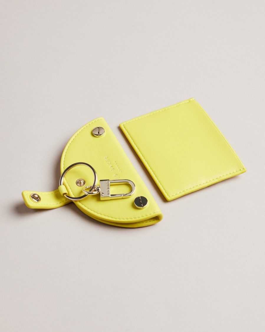 Ted Baker Lemmonn Lemon Slice Keyring and Card Holder Yellow | 0452867-RJ