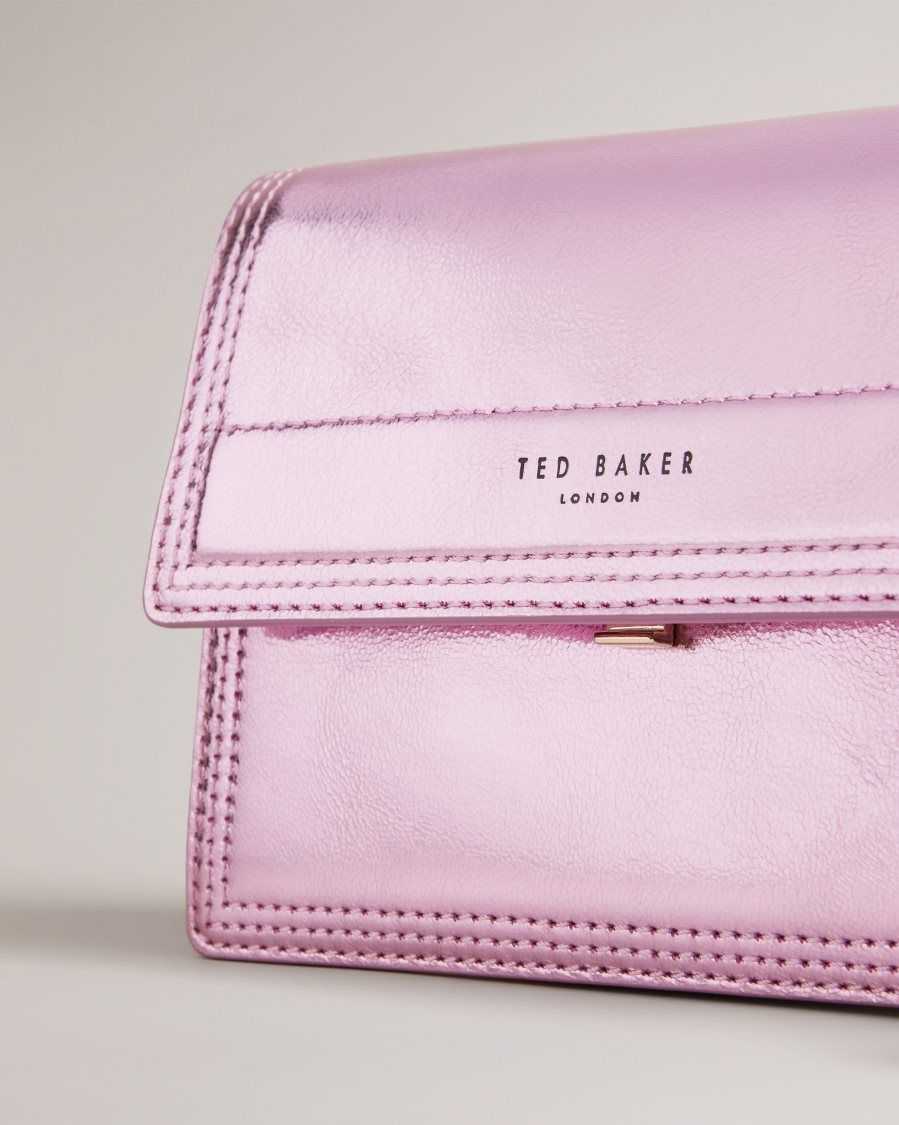 Ted Baker Libbe Leather Crossbody Bag Pink | 9063271-BM