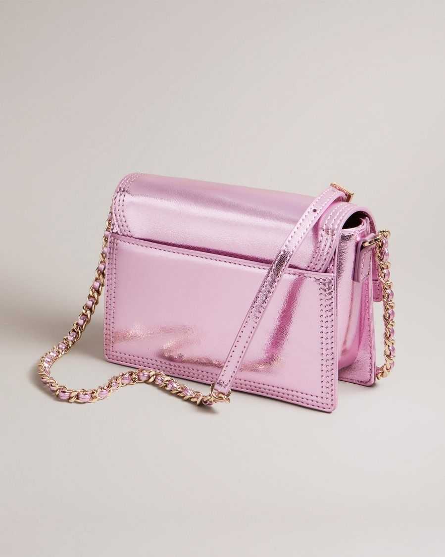 Ted Baker Libbe Leather Crossbody Bag Pink | 9063271-BM