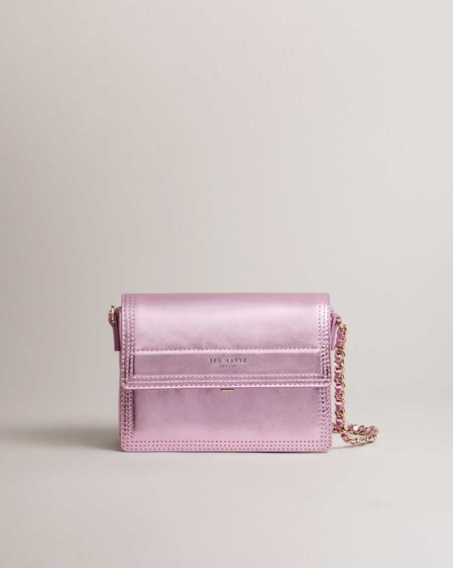 Ted Baker Libbe Leather Crossbody Bag Pink | 9063271-BM