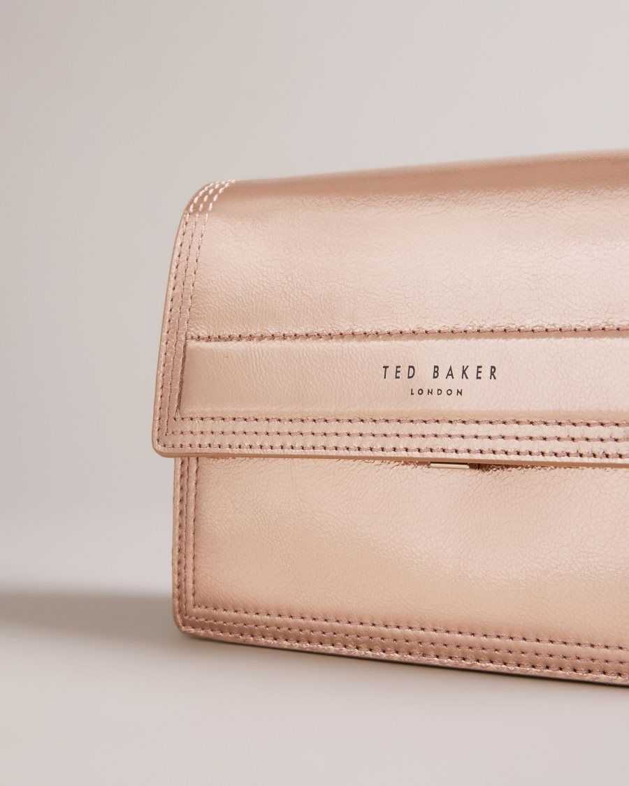 Ted Baker Libbe Leather Crossbody Bag Rose Gold | 9432105-XH