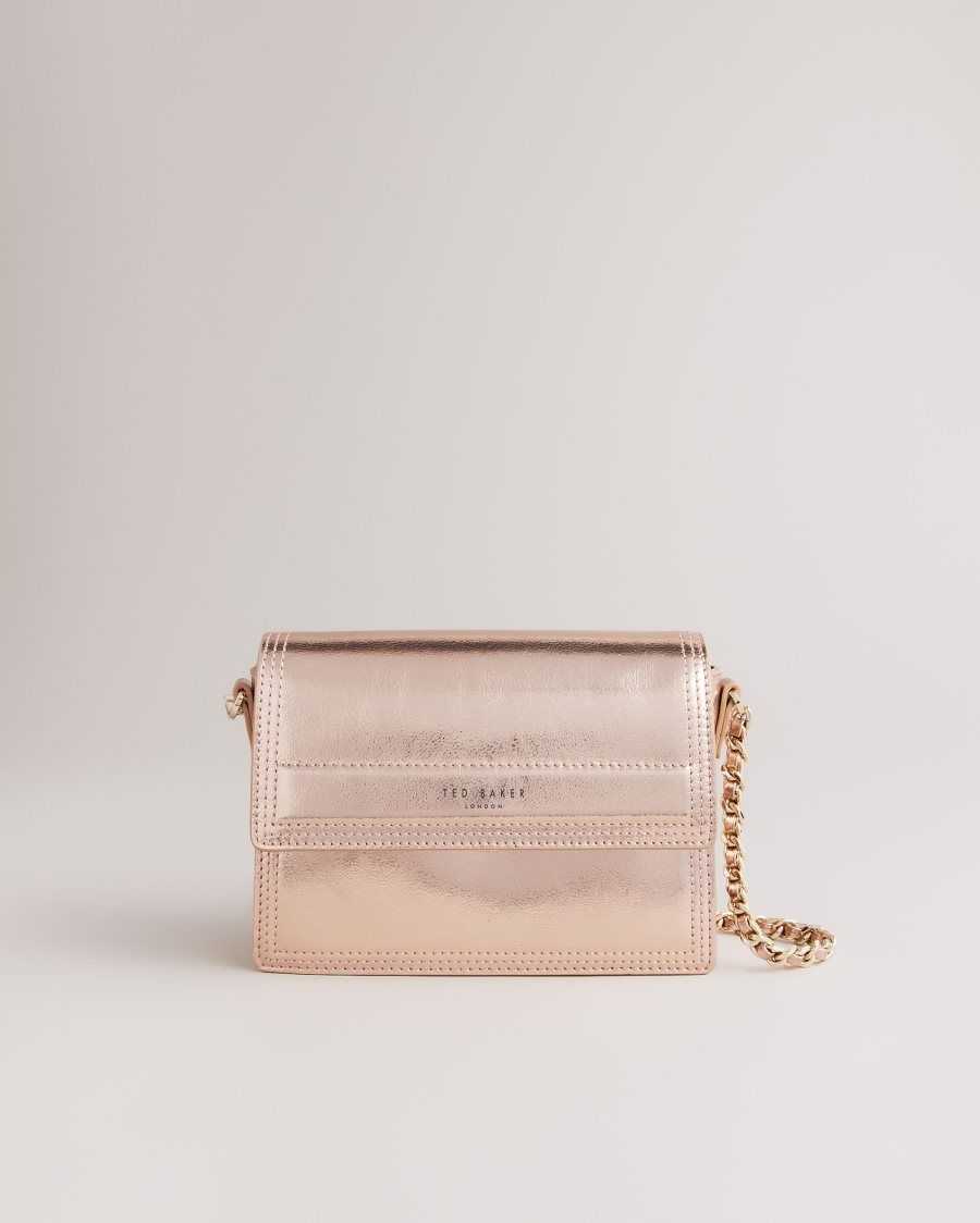 Ted Baker Libbe Leather Crossbody Bag Rose Gold | 9432105-XH