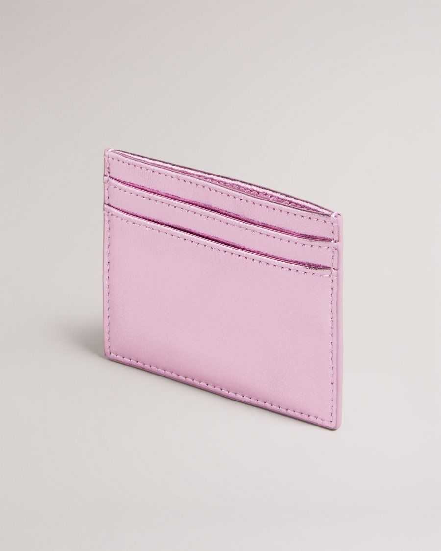 Ted Baker Liibbaa Metallic Cardholder Pink | 0418365-GF