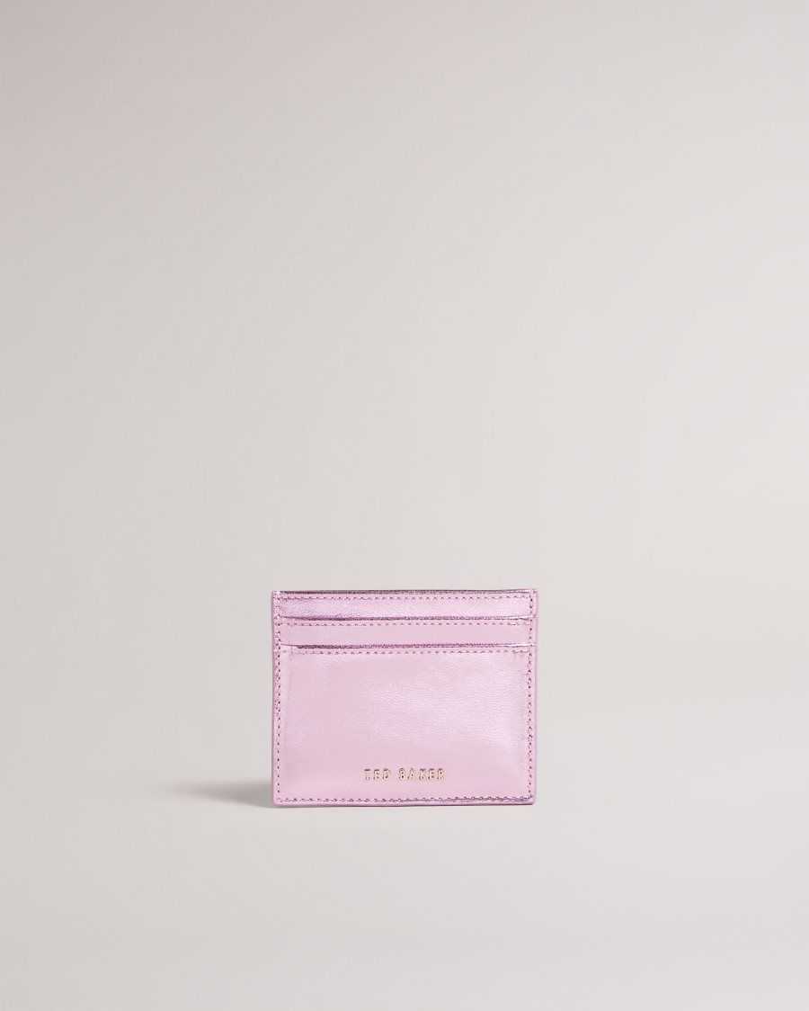 Ted Baker Liibbaa Metallic Cardholder Pink | 0418365-GF