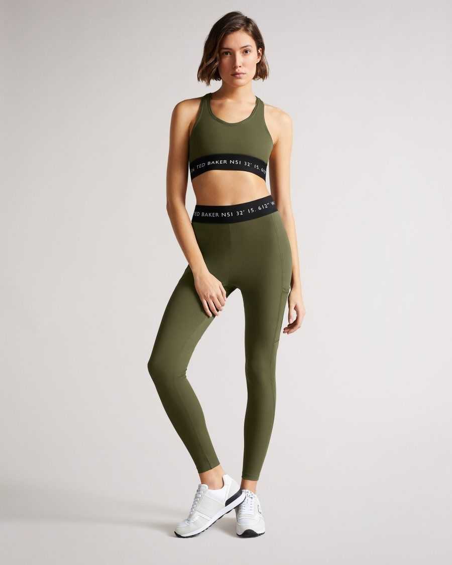 Ted Baker Lluuccy Breathable Racerback Bralette Dark Green | 8597361-RK