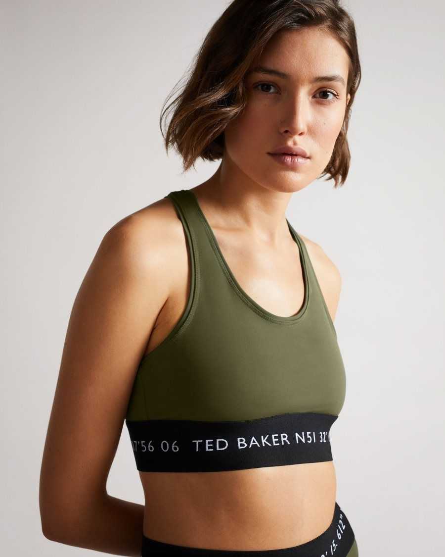 Ted Baker Lluuccy Breathable Racerback Bralette Dark Green | 8597361-RK