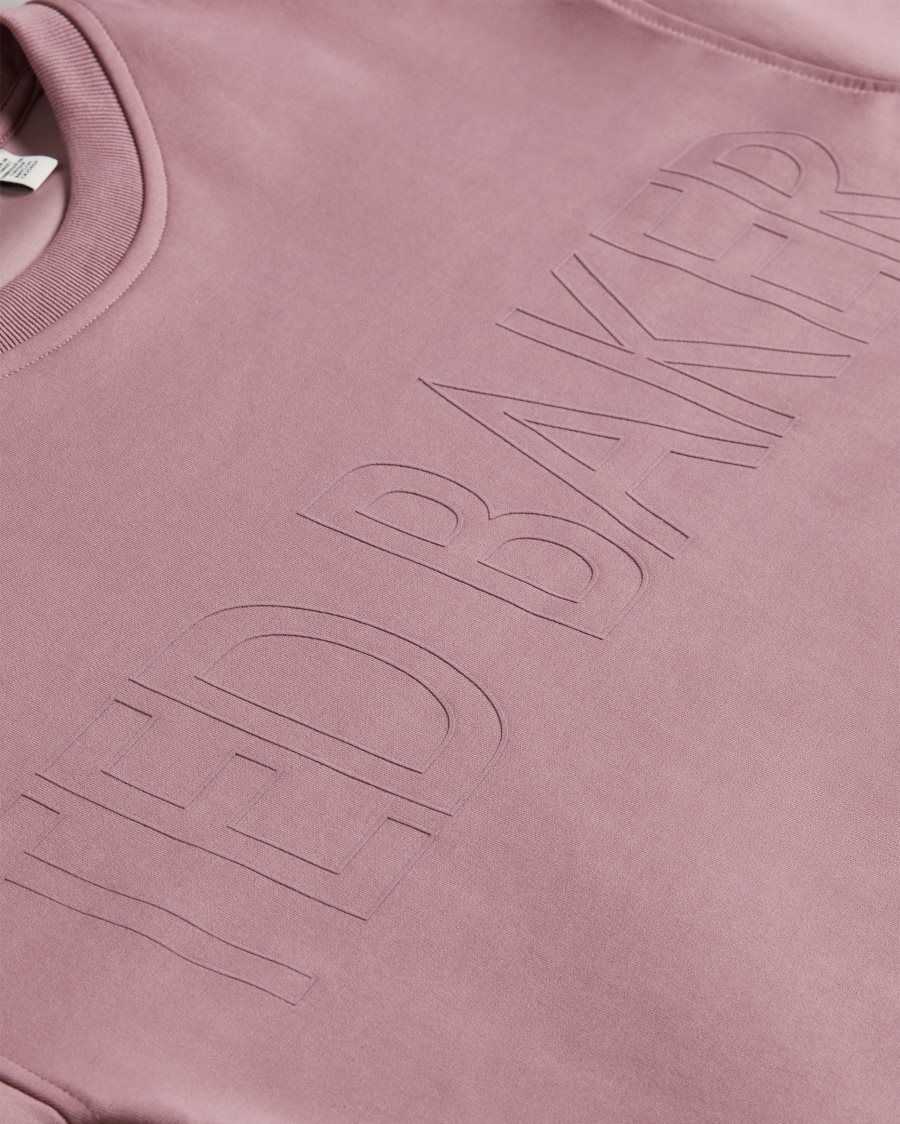 Ted Baker Lorito Logo Sweatshirt Dusky Pink | 2601943-EZ