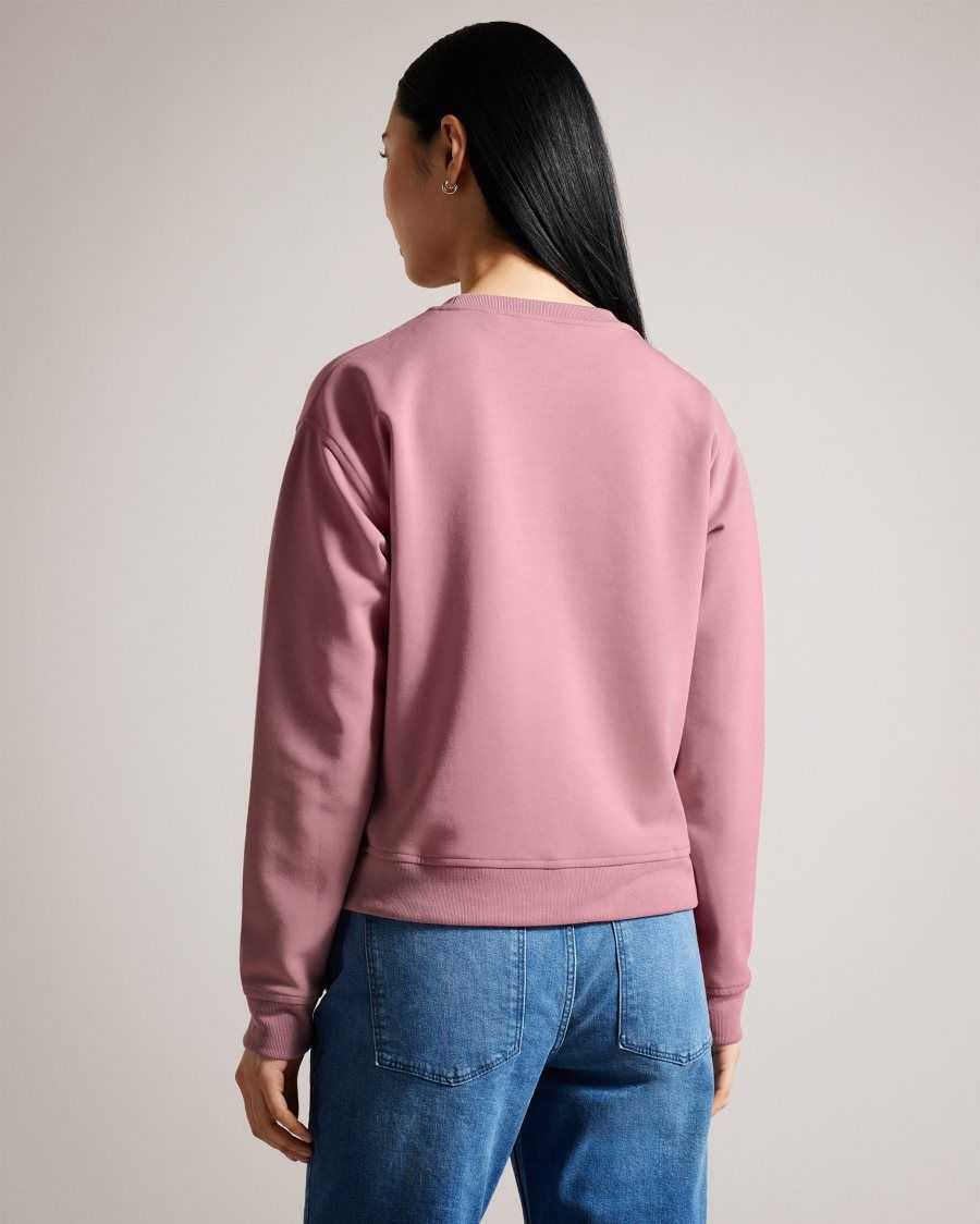 Ted Baker Lorito Logo Sweatshirt Dusky Pink | 2601943-EZ