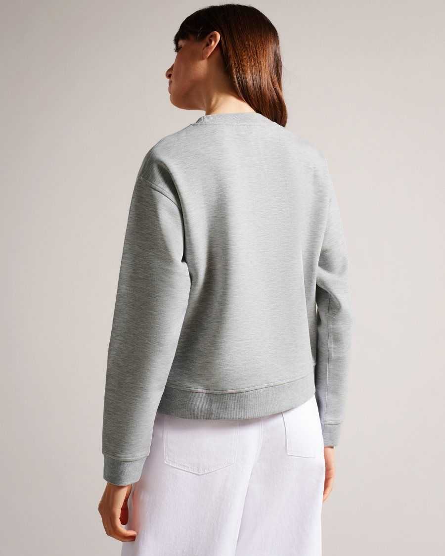 Ted Baker Lorito Logo Sweatshirt Grey | 9532048-MT