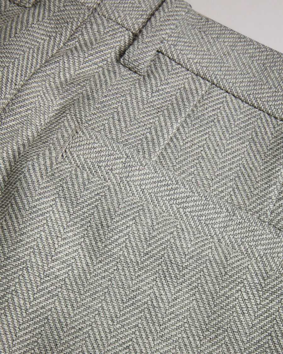 Ted Baker Lucciat Slim Fit Herringbone Trousers Grey | 8473925-QP