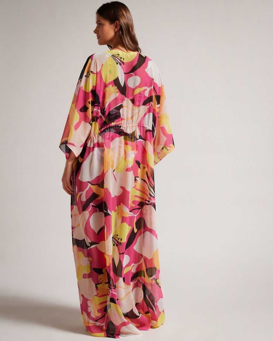 Ted Baker Lucenaa Abstract Maxi Cover Up Light Nude | 7856124-LX