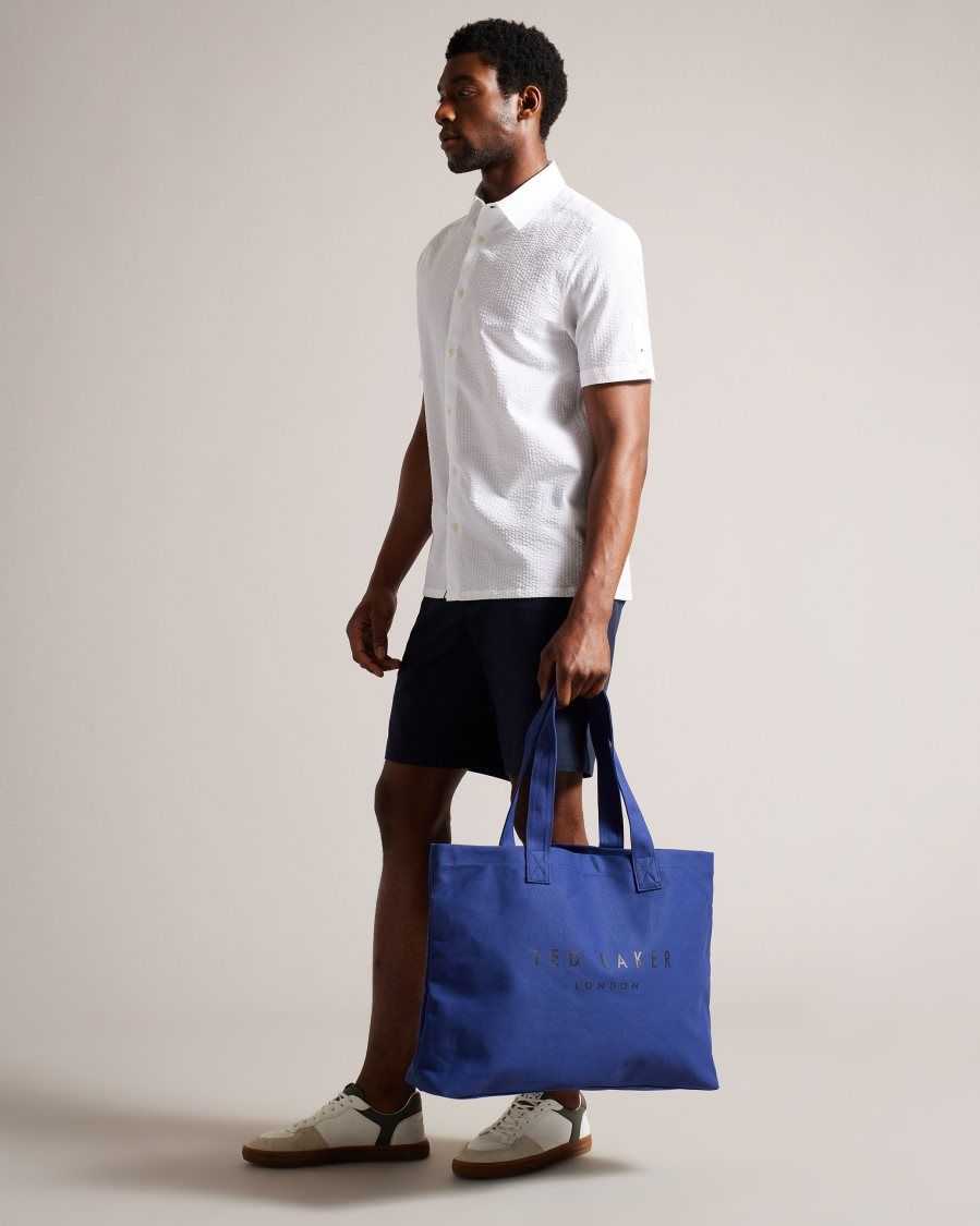 Ted Baker Lukkee Branded Tote Bag Navy | 5910872-DM