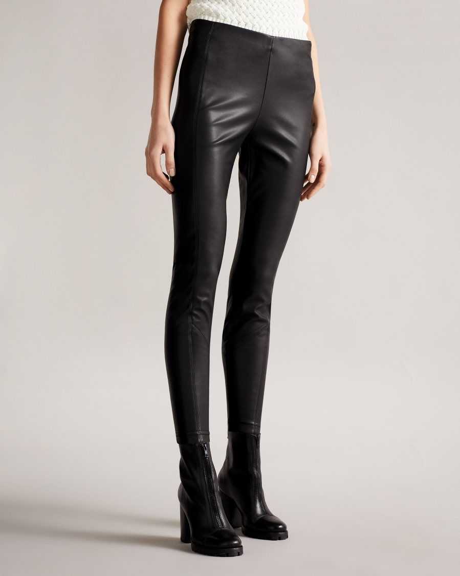 Ted Baker Madson Faux Leather Leggings Black | 6387954-RD