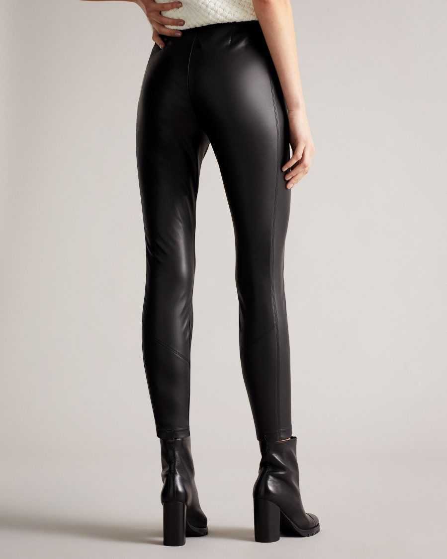 Ted Baker Madson Faux Leather Leggings Black | 6387954-RD