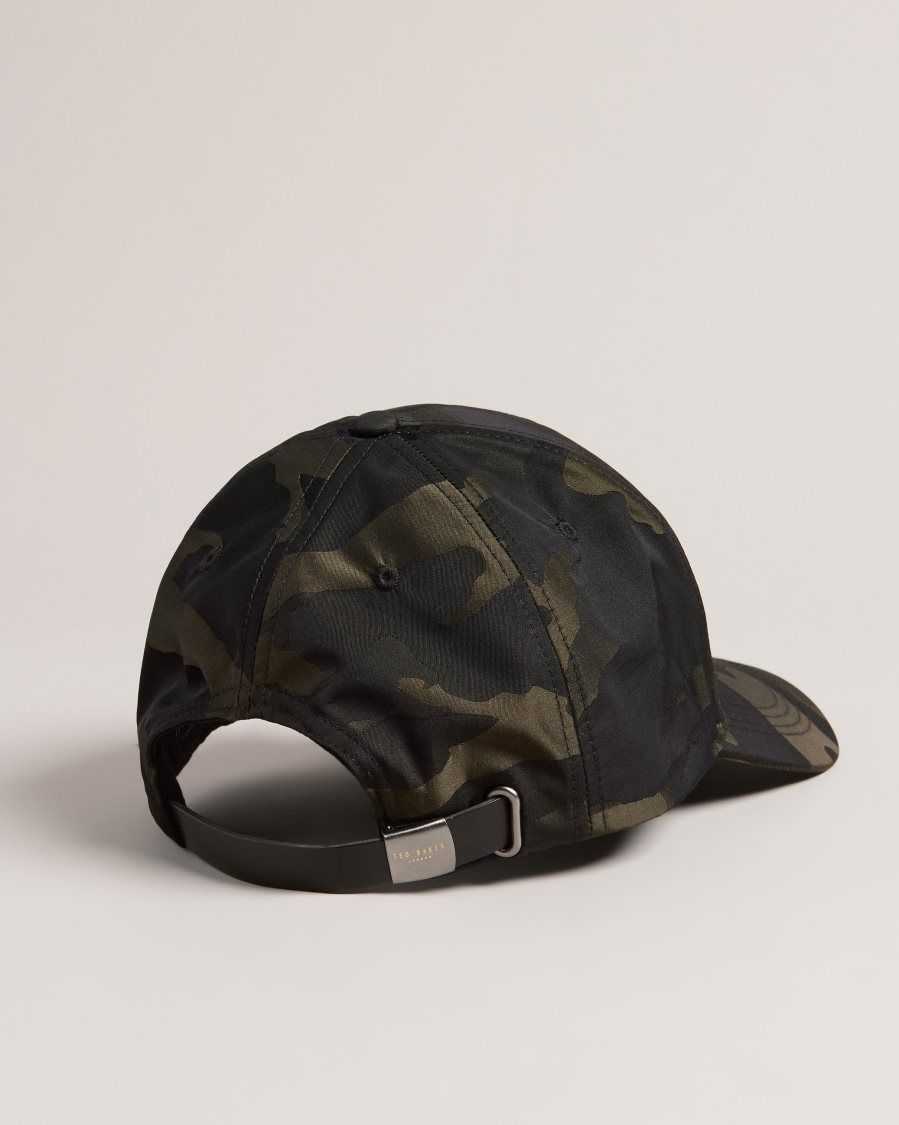 Ted Baker Maiisun Camo Printed Cap Black | 5912407-JN