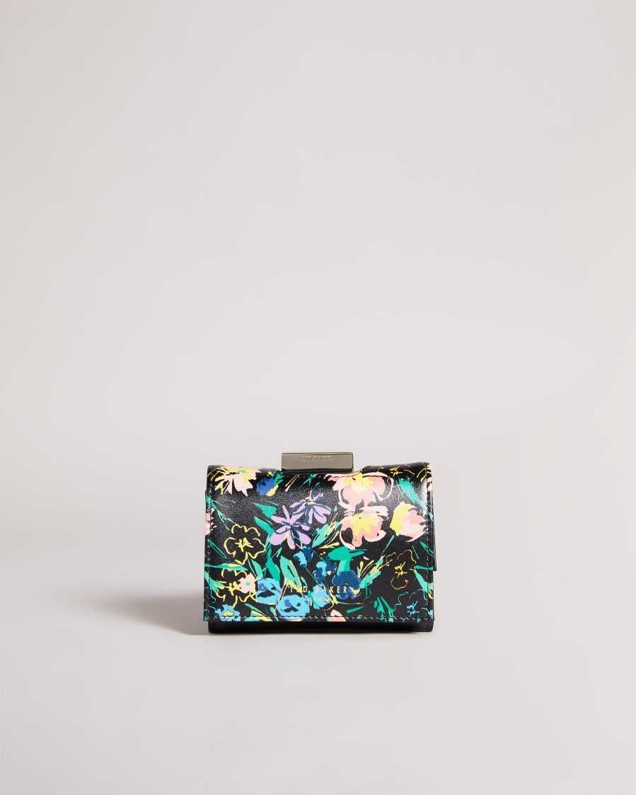 Ted Baker Marjeli Flirty Texture Magnolia Small Bobble Purse Black | 2635418-DJ