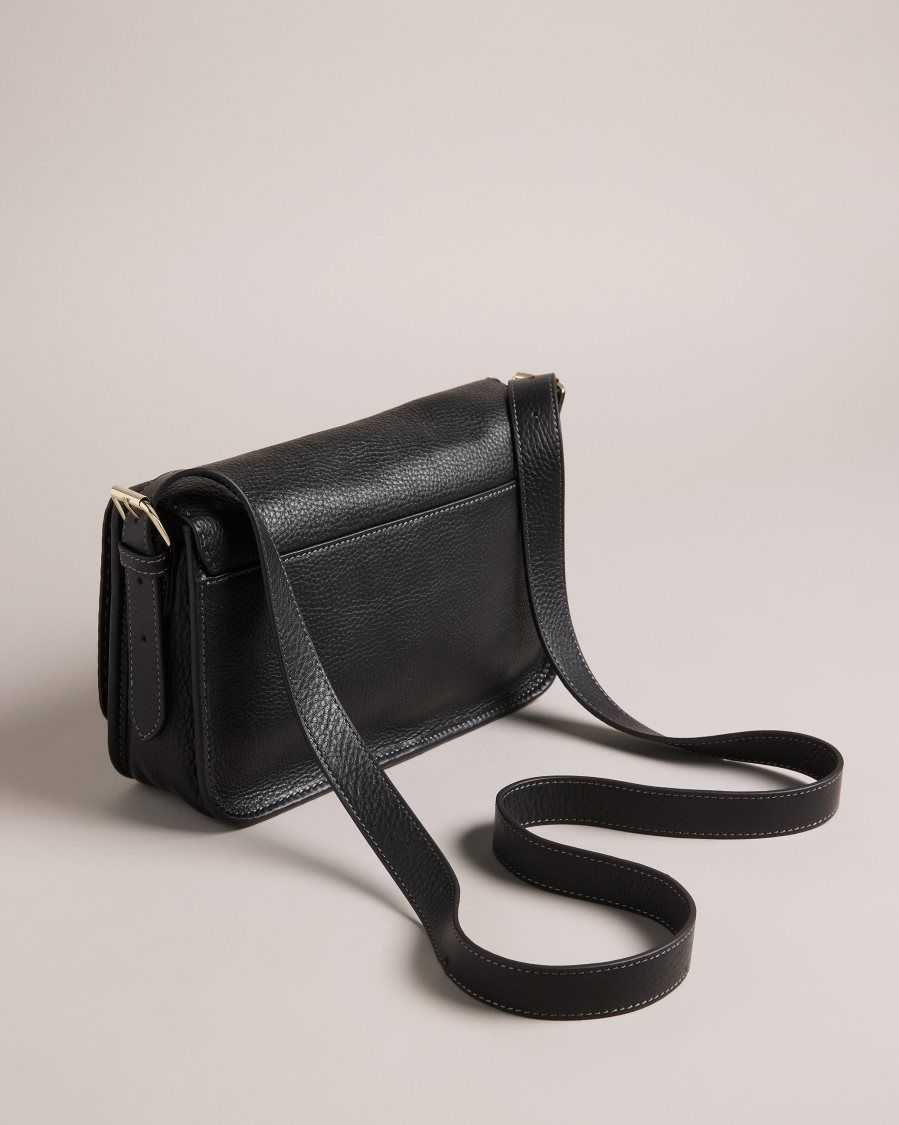 Ted Baker Markun Leather Crossbody Bag Black | 0892647-ZY