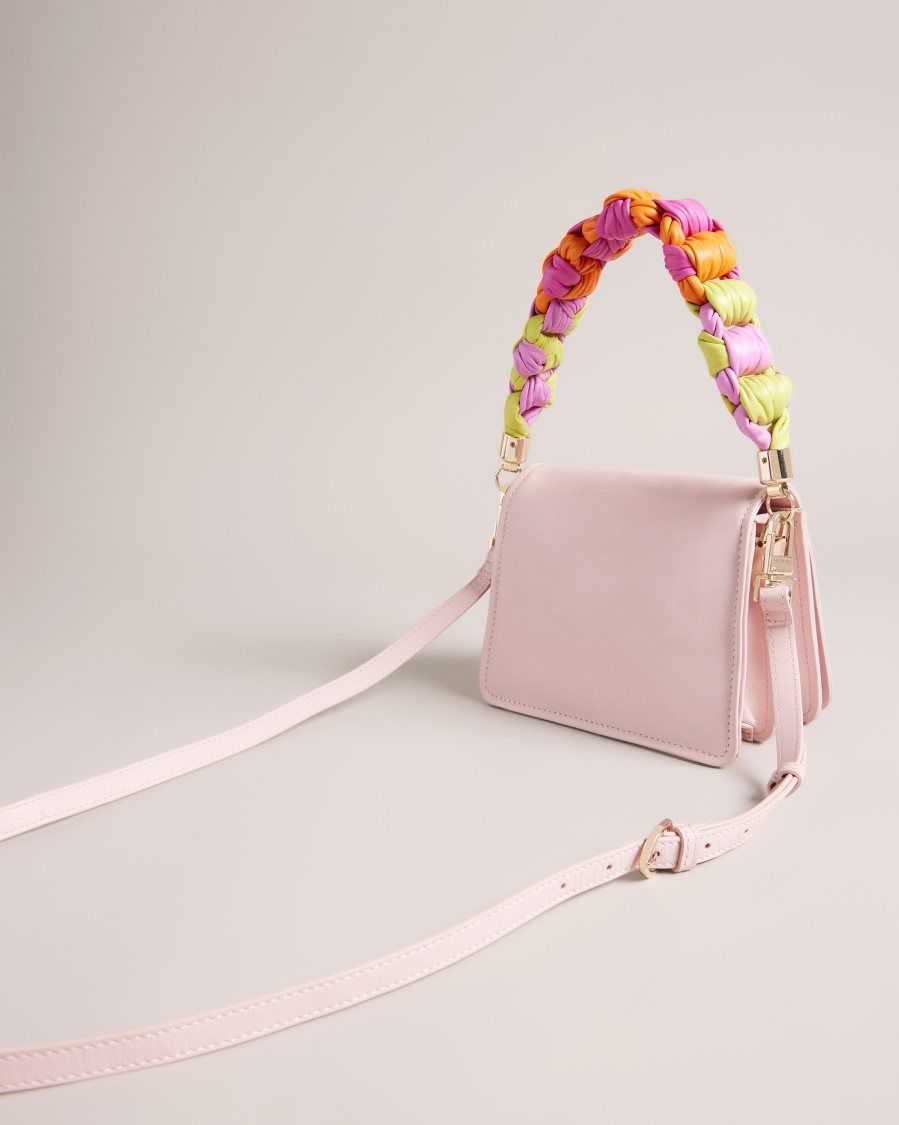 Ted Baker Maryse Knotted Handle Crossbody Bag Pale Pink | 6579380-HD