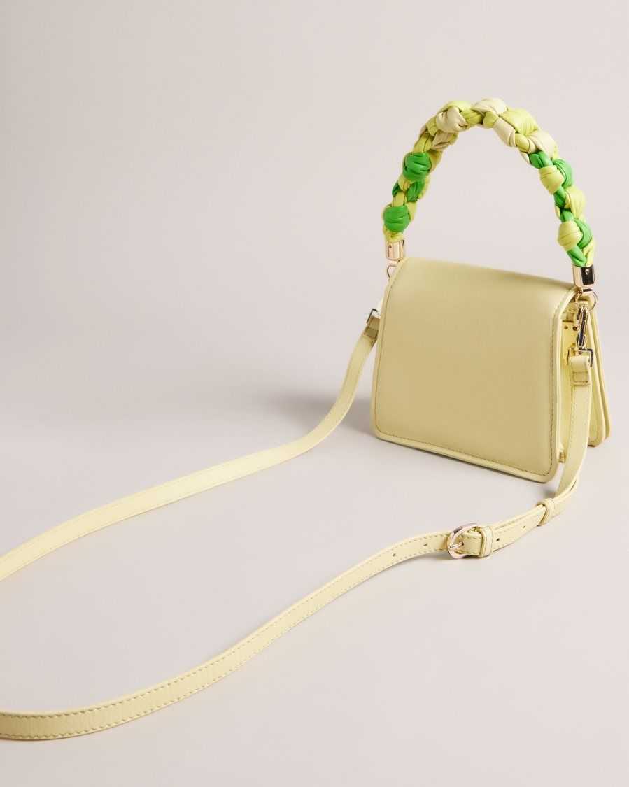 Ted Baker Maryse Knotted Handle Crossbody Bag Lime | 8476203-GV