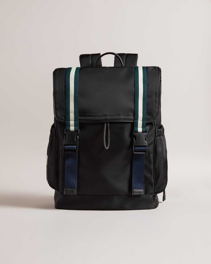 Ted Baker Matew Twill Retro Sport Backpack Black | 4950782-YQ