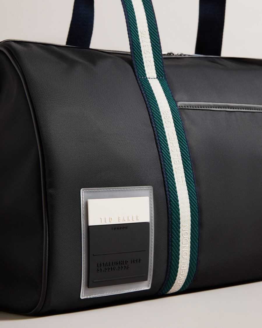 Ted Baker Matique Twill Retro Sport Holdall Black | 5978602-DA