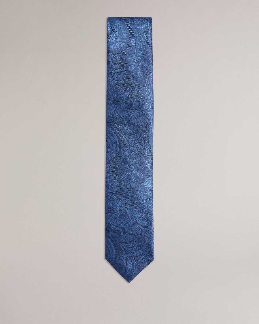 Ted Baker Meews Paisley Silk Tie Navy | 1482309-HP