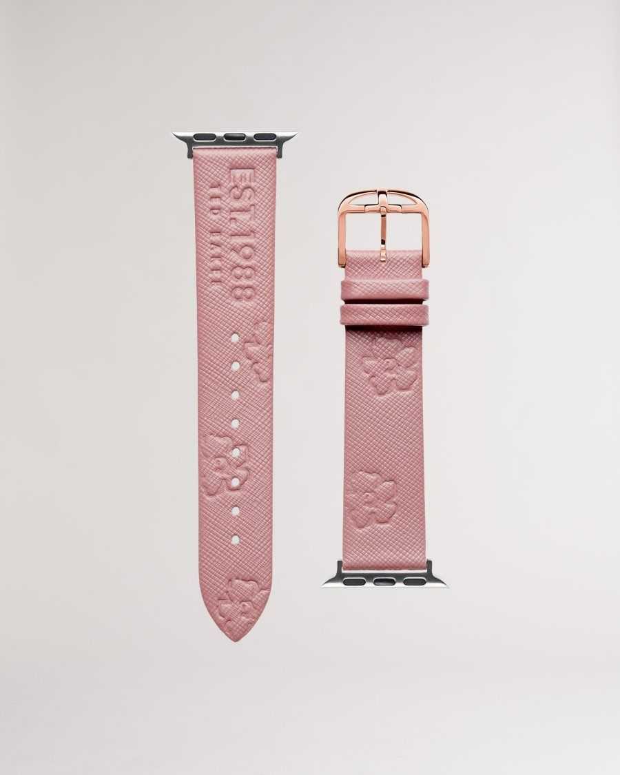 Ted Baker Melanip Leather Magnolia Apple Watch Strap Pink | 6381025-SE