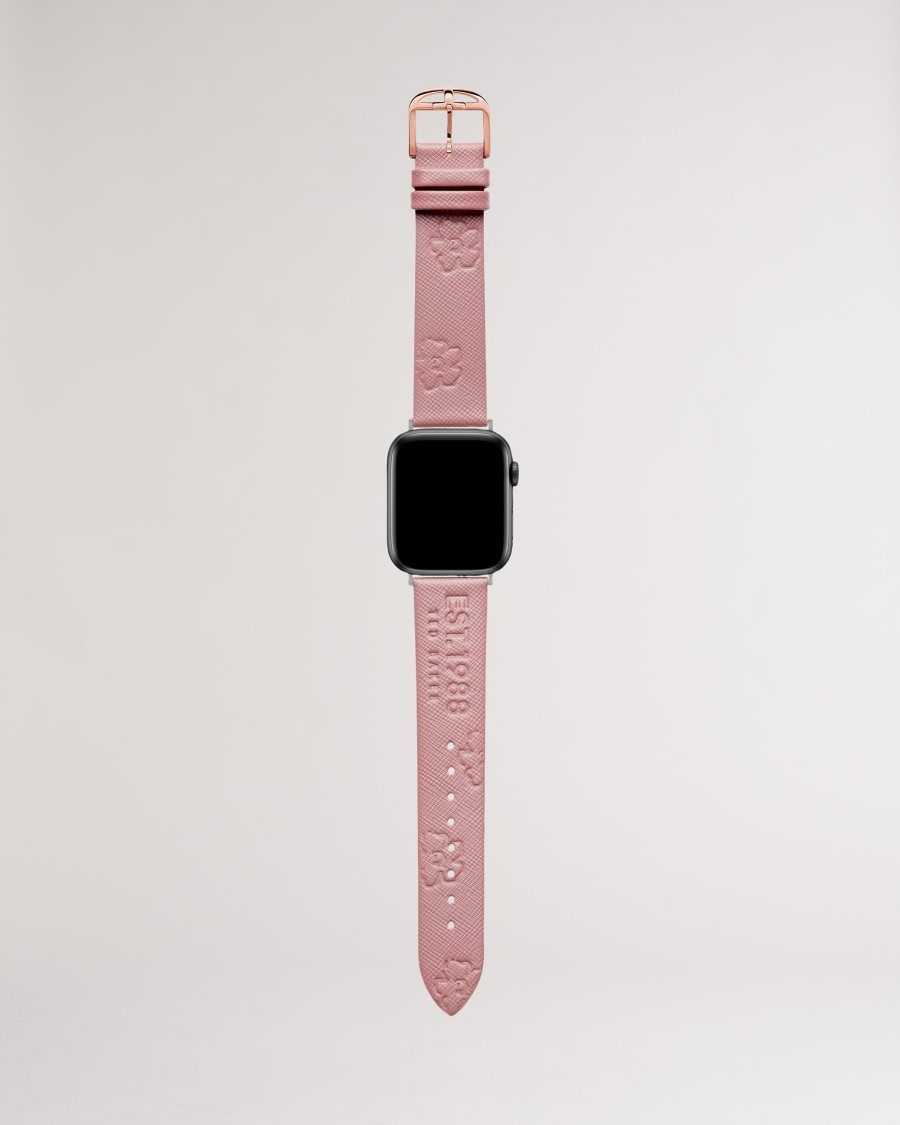 Ted Baker Melanip Leather Magnolia Apple Watch Strap Pink | 6381025-SE