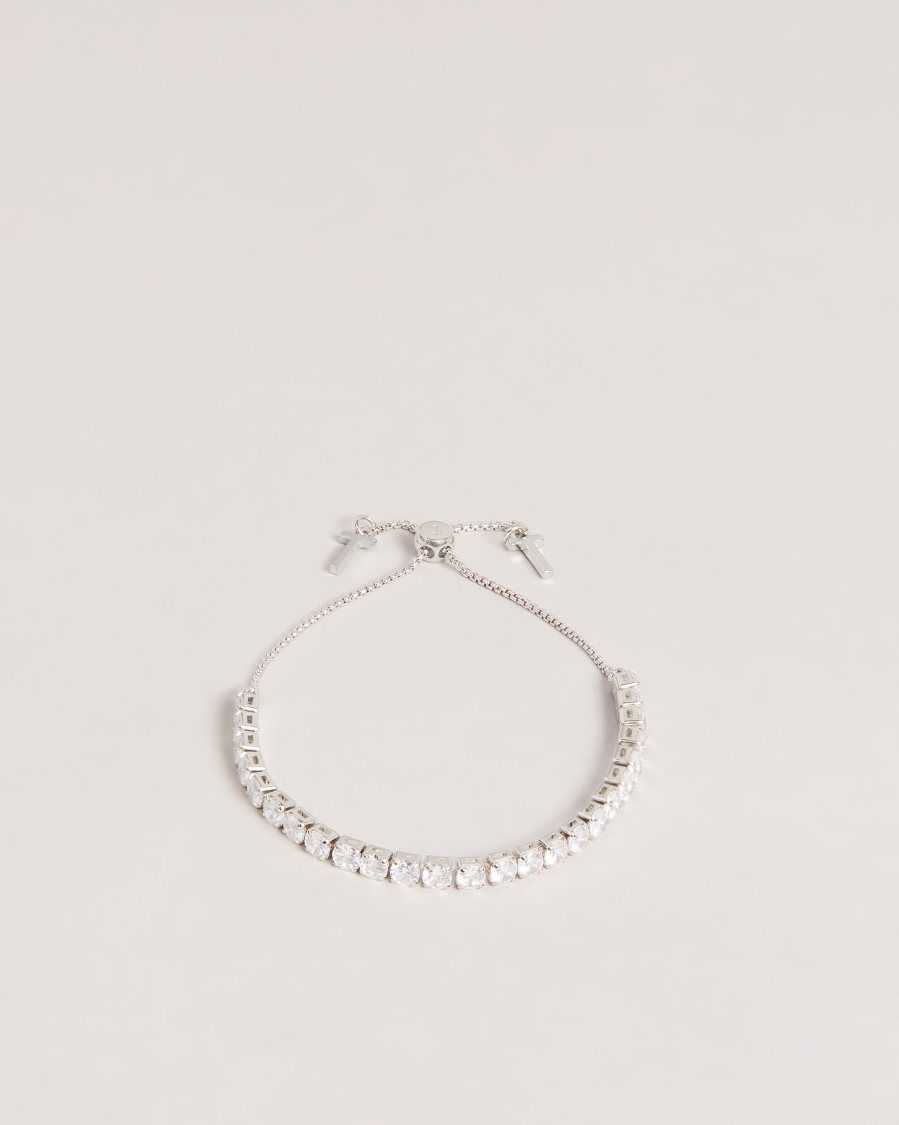 Ted Baker Melrah Icon Crystal Slider Bracelet Silver Colour | 1936740-OU