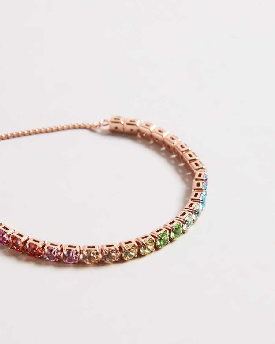 Ted Baker Melrah Icon Crystal Slider Bracelet Multicoloured | 6370489-SI